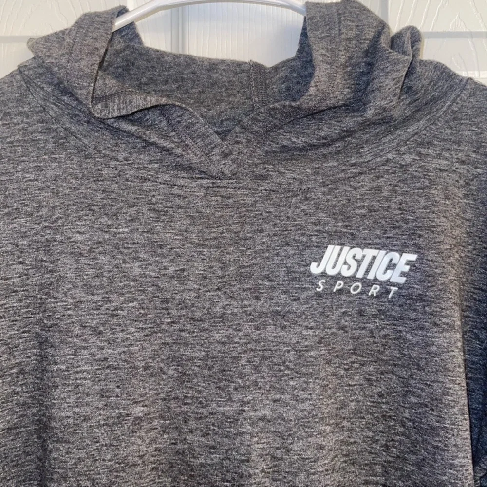 Justice grey hoodie